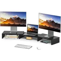OEM Standaard voor 2 schermen - Ergonomische bureauaccessoire met een compact ontwerp