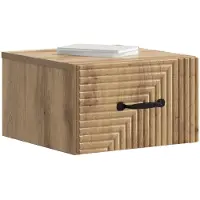 Syfax Wandbeugel Bedkast Artisanaal eiken 34,5 x 33 x 20 cm