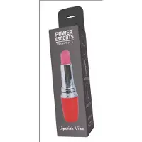 Power Escorts Lipstick Vibrator Rood – Discrete Mini Vibrator in Lippenstift Design – Compact & Krachtig