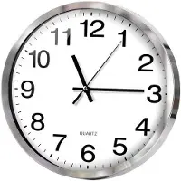 OEM Stille quartz wandklok, moderne, stille wandklok, met secondewijzer, geluidsloos, 30 cm