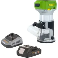 Procraft POB24bb accu multifunctionele frees 20 V 6 / 8 mm borstelloos + 1x accu 2,0 Ah + oplader