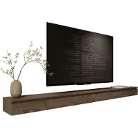 Selsey Bemmi Slim – TV-hangmeubel 6 deuren – Walnoot Wisconsin houtlook – 300 cm