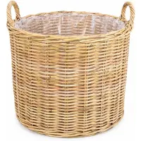 Sweet living Ronde Rotan Plantenmand - Naturel - Ø40xH45 cm - Ronde Mand - Rieten Mand