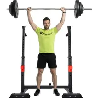 Mira Squat Rack - Squat Wedge - Power Rack - Zwart - ‎ 28cm x 128cm x 140cm