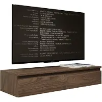 Selsey Bemmi Slim – TV-hangmeubel 2 deuren – Walnoot Wisconsin houtlook – 100 cm