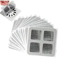OEM Badkamerzeef set (100 stuks), wegwerp afvoerdeksels, douchevloerstickers, afvoerkap om haren te vangen, zeef voor badkuip, zeef voor keuken, 100 stuks