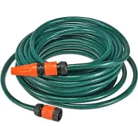 Unyqoos Tuinslang, 30 meter, met kraanaansluiting van 1/2 inch, inclusief aansluitset. Slang met sproeier voor tuinbemesting