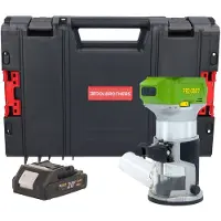 Procraft POB24bb accu multifunctionele frees 20 V 6 / 8 mm borstelloos + 1x accu 2,0 Ah + RHINO-gereedschapskoffer - zonder oplader