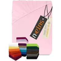 OEM Tweeplaatsige katoenen dubbele bedovertrek, 90-100 x 200 cm, roze, set van 100% katoen