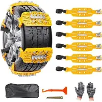 OEM 6 sets winterbandkettingen voor auto's - robuuste kettingen voor noodsituaties - geschikt voor de meeste auto's