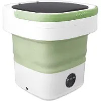Mira Camping Wasmachine - Mini Wasmachine - Wasmachines - Opvouwbare Kleine Wasmachine en Droger - 7.5L - met Afvoer - Groen - 30cm x 30cm x 33cm