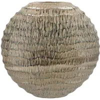 DK Design Daan Kromhout - Vaas - Jada - Ovaal - Green - Beige - 23x10x22cm - Keramiek