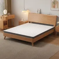 HAUSS SPOLE Matras 160x200 cm - H3 Met 7 Zones en Ergonomische Schuimkern - 7 cm Hoog - Oeko-Tex Gecertificeerd - Wit Grijs