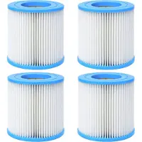Phonillico Zwembadfilterpatroon Type H [Set van 4] Geschikt voor Intex 29007E 28601 28602 - 10 x 9 cm