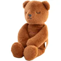 Lulla doll Lulla Bear Slaapknuffel Bruin – met natuurlijke hartslag & ademhaling – Slaaphulp – Werkt tot 12 uur – Hypoallergeen & Wasbaar – Voor Baby, Prematuur & Kind