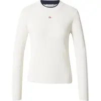 Calvin Klein Trui 'Textured Long Sleeve' wit