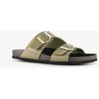 Hush puppies leren dames bio slippers groen maat 42
