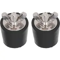 OEM Winterbescherming voor zwembaden - afsluitstukken 25 mm. Winterafsluitstukken - 2 stuks. Verbeterde vorstbescherming met metalen pen om schade door vorst aan afvoerbuizen van zwembaden te voorkomen.
