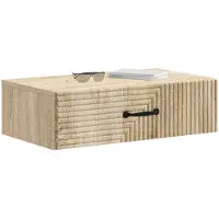 vidaXL Wandgemonteerde Zijtafel Sonoma Eiken 59 x 34,5 x 17 cm