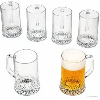 MamboCat 6-delige set Akki bierpullen van 0,5L met sterrenbodem en handvat - 1003133