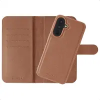 Selencia Olyn Uitneembare Bookcase met MagSafe voor de Samsung Galaxy A37 (5G) - Bruin