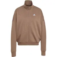 Adidas Sportief sweatvest '3 STRIPES STUDIO' lichtblauw / donkerbruin