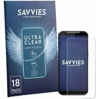 Savvies - Screenprotector voor Point Mobile MF52 - Folie Beschermfolie transparant 18 Stuks