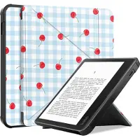 IMoshion Design Vouwbare Bookcase voor de Kobo Libra Colour - Cherry Check