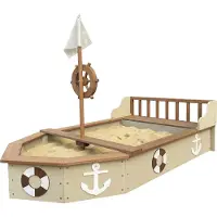 Axi Doris Boot zandbak 153 x 90 x 100 cm met opbergbank Beige