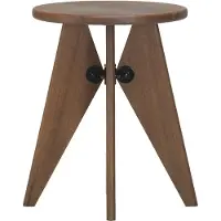 Vitra Tabouret Bois Kruk Walnoot - Krukken Massief Hout Walnut - 4055737348730