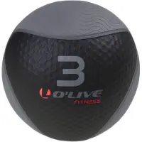 Olive Functional 3kg Medicine Ball Zwart 3 kg