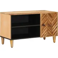 vidaXL Opbergkasten Bruin 80 x 31,5 x 46 cm Massief Mango Hout