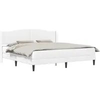 vidaXL Bedframe met hoofdeinde Wit 180 x 200 cm Kunstleer