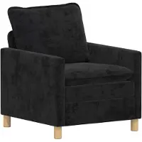 vidaXL Bank Zwart 76 x 81 x 87,5 cm Polyester