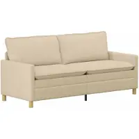 vidaXL Bank Crèmekleurig 196 x 81 x 87,5 cm Stof