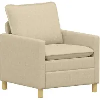 vidaXL Bank Crèmekleurig 76 x 81 x 87,5 cm Stof