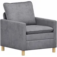 vidaXL Bank Lichtgrijs 76 x 81 x 87,5 cm Polyester