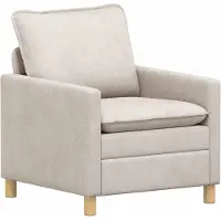 vidaXL Bank Crèmekleurig 76 x 81 x 87,5 cm Polyester