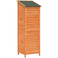 Syfax Tuinschuur Bruin 59,5 x 56 x 176,5 cm Massief Vurenhout