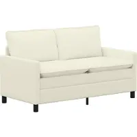 vidaXL Bank Crèmekleurig 156 x 81 x 87,5 cm Stof