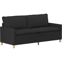 vidaXL Bank Zwart 196 x 81 x 87,5 cm Stof