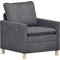 vidaXL Bank Donkergrijs 76 x 81 x 87,5 cm Polyester