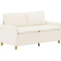 vidaXL Bank Crèmekleurig 156 x 81 x 87,5 cm Stof