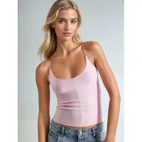 Busem Slim Fit Ribbel V-hals Blouse