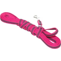 Julius-K9 antislip lijn, 5m / 14mm - met handvat - ROZE