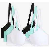 Bonprix Voorgevormde beugel bh met gerecycled polyamide (set van 3) maat 75