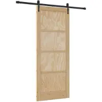 vidaXL Schuifdeur ORKDAL 86 x 211 cm Massief grenenhout