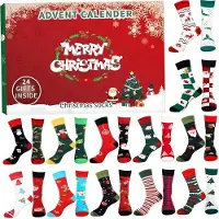 OEM Kerstkalender, kerstkalender voor volwassenen, kerstkalender met katoenen sokken