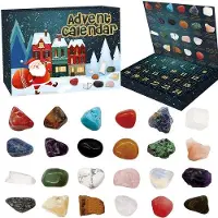 OEM Adventskalender met kaarsen, stenen wandkasten, feestelijke sfeer, exclusief voor Kerstmis