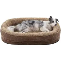 OEM Orthopedisch hondenbed voor middelgrote honden, met een neksteun voor vier poten, gemaakt van traagschuim, waterdicht, antislip, afneembaar en wasbaar